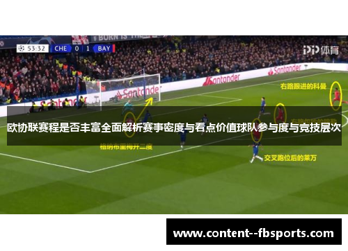 欧协联赛程是否丰富全面解析赛事密度与看点价值球队参与度与竞技层次